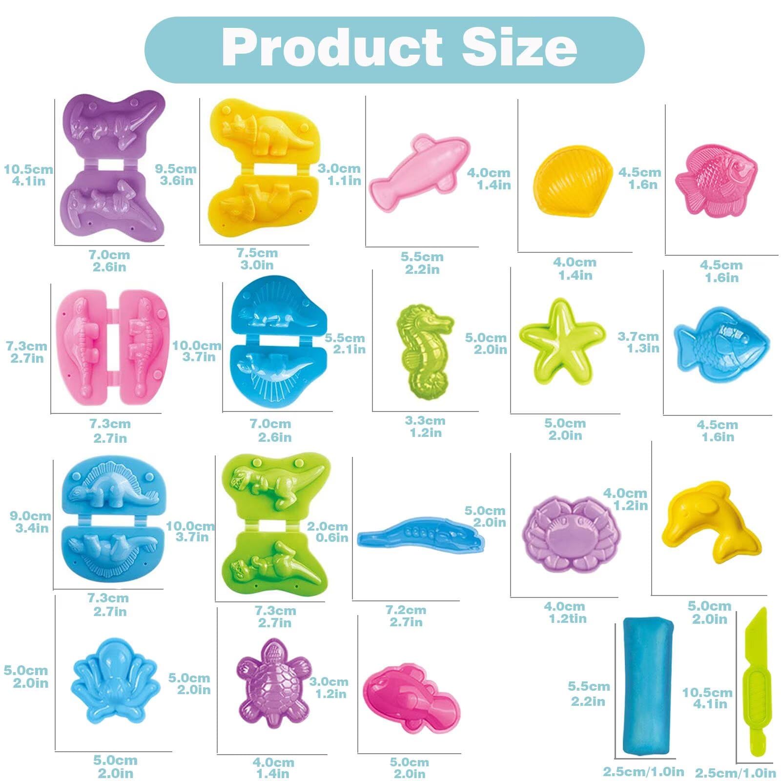 Yiklucg 10 bright clays enable colorful creations and playful experimentation.