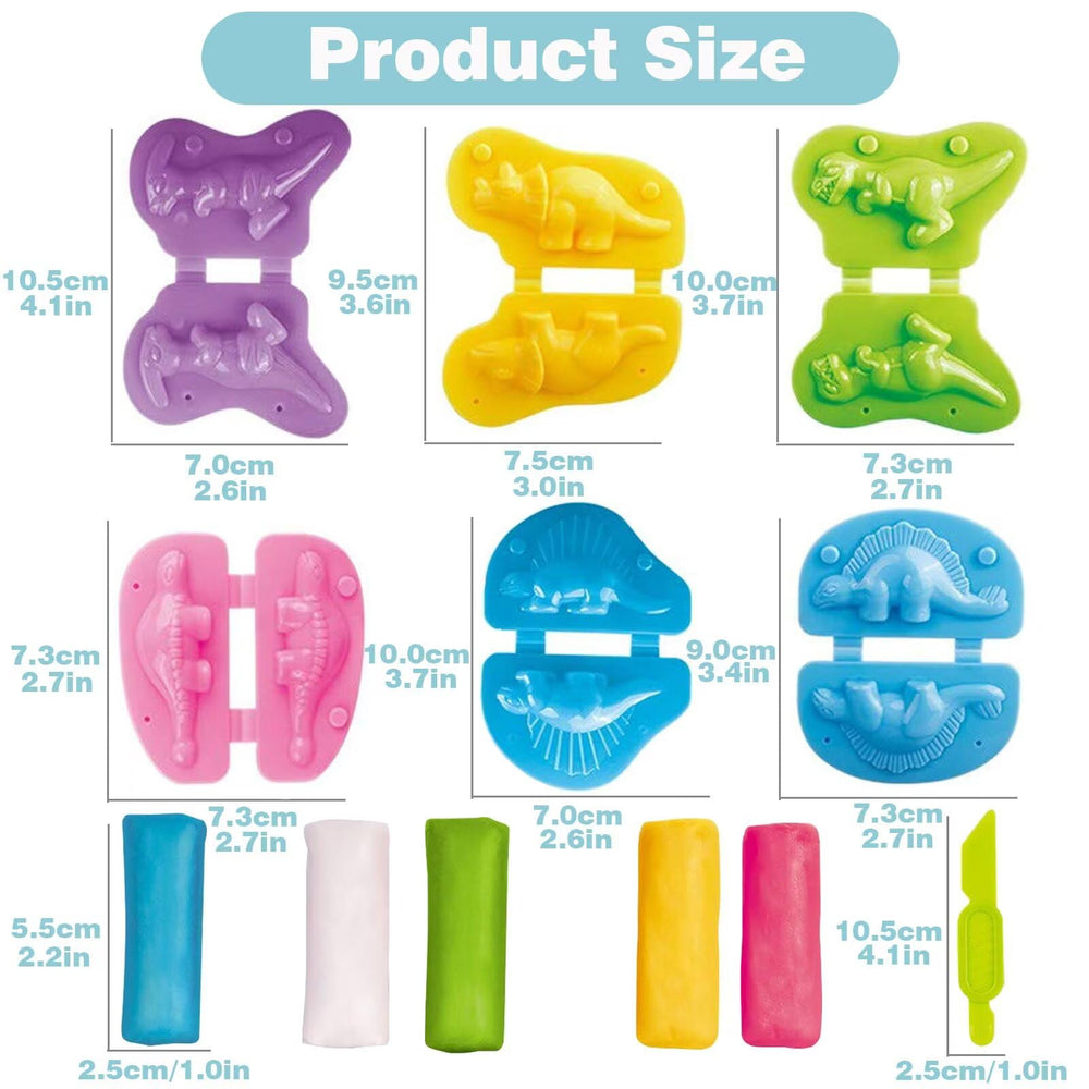 Yiklucg bright color clays in 5 colors to inspire colorful creations.