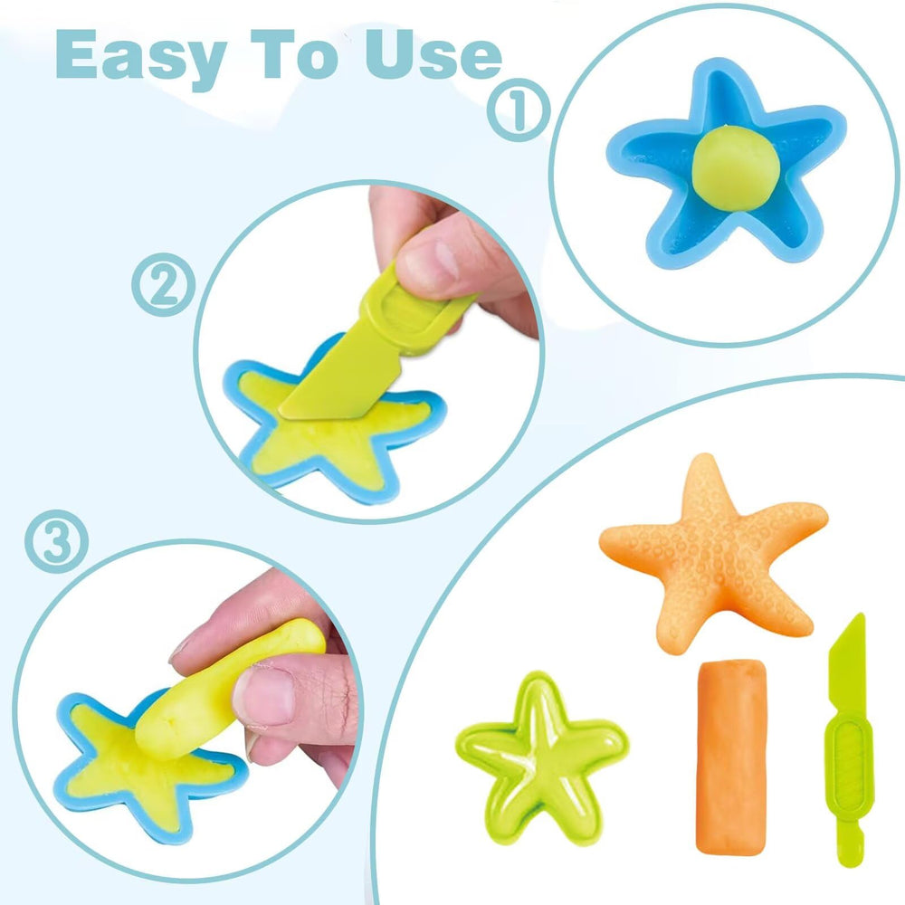 Yiklucg child-friendly dough tools support easy shaping for independent play.