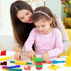Yiklucg ergonomic handles reduce hand fatigue during clay sessions.
