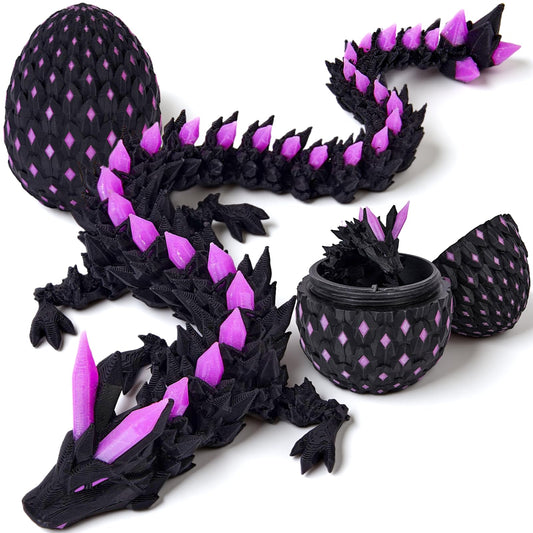 YILCER dragon egg glow-in-dark reveals UV glow for Easter egg hunts