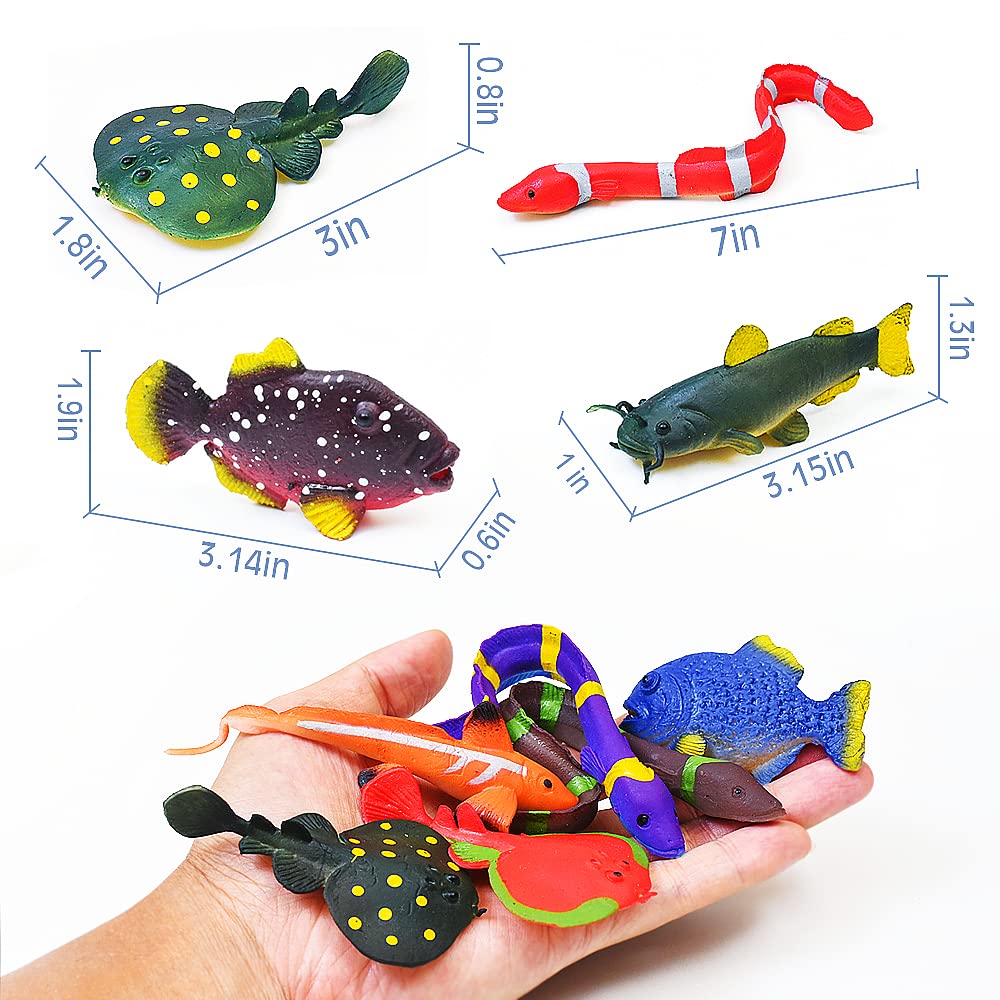 YiliUsAnwU stretchy ocean fish toy stretches and returns to shape after play