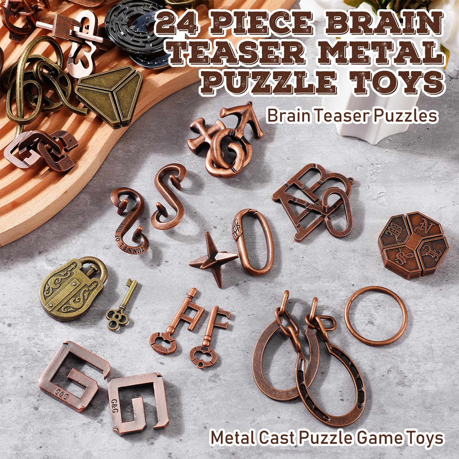 Yilloog 3d brain teaser different designs showcases variety for extended play sessions.