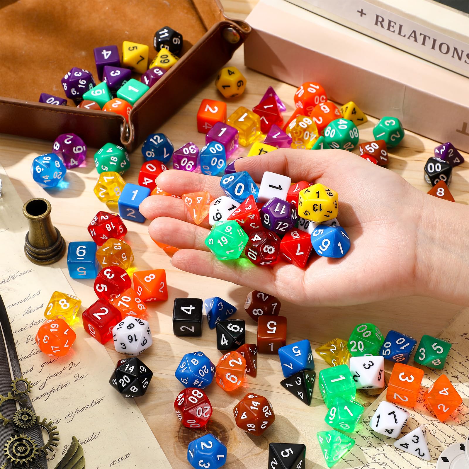 Yilloog lightweight acrylic dice feel durable for long gaming sessions