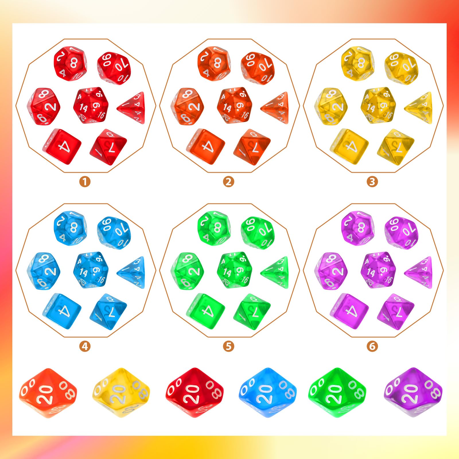 Yilloog drawstring bags provide convenient storage and transport for your dice collection