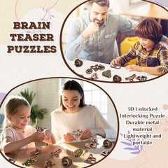 Yilloog puzzle edge smooth metal highlights safety during focused solving.