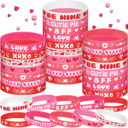 Yilloog valentines day bracelet colorful round wristband for kids daily wear