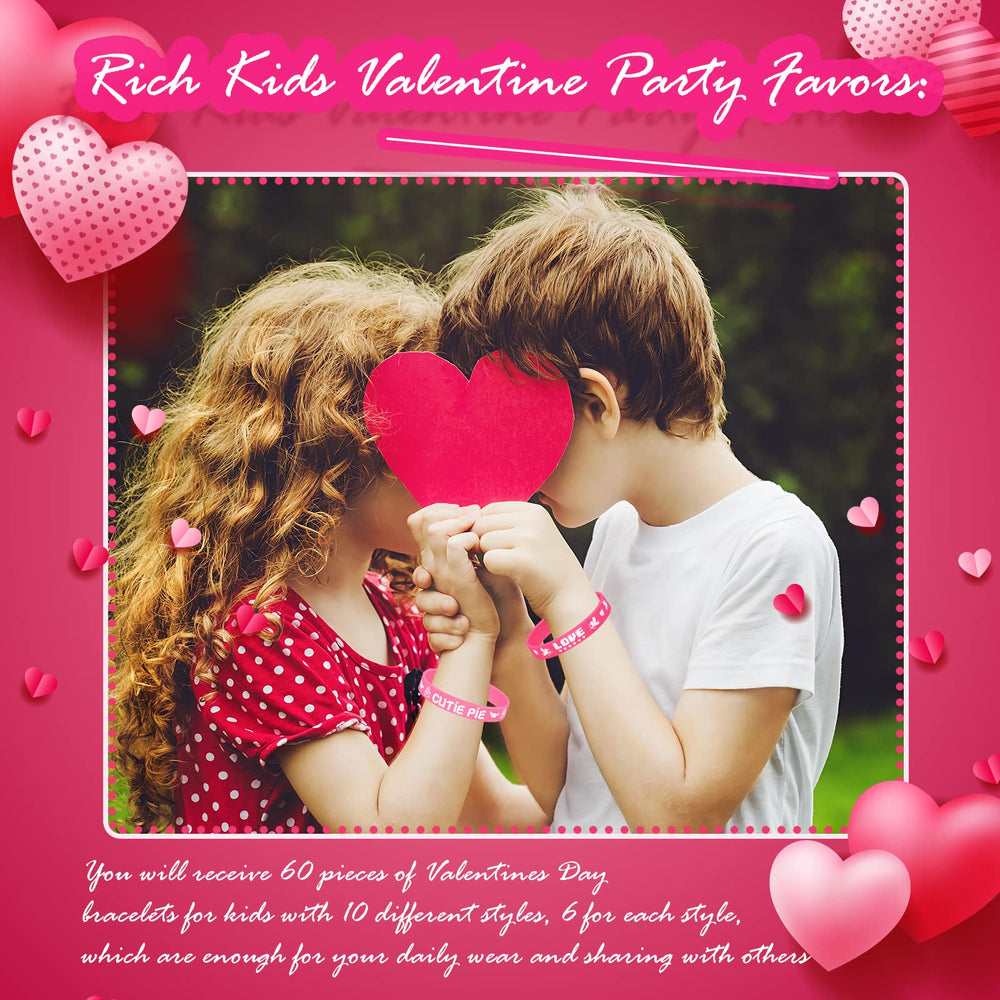 Yilloog valentines bracelet durable silicone wristband for long lasting use