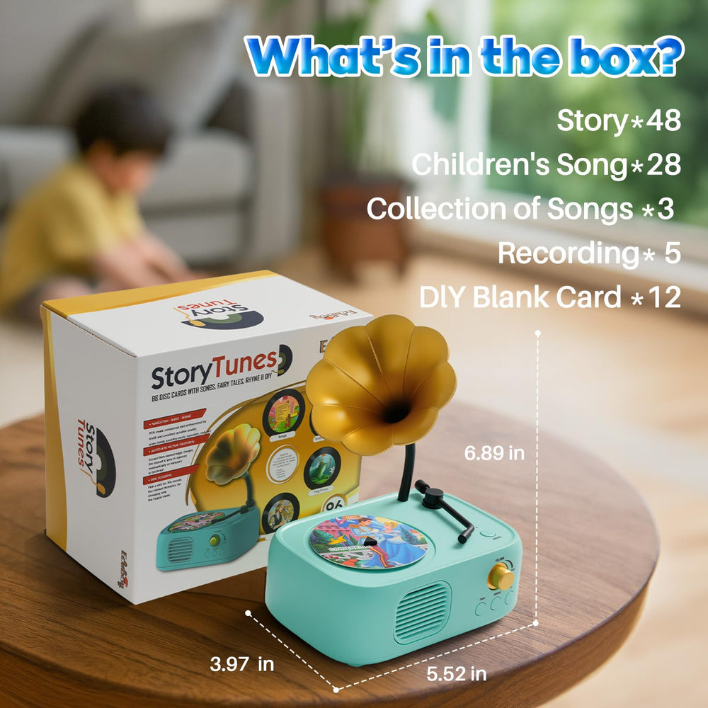 Yimido cute design phonograph draws children into pretend play