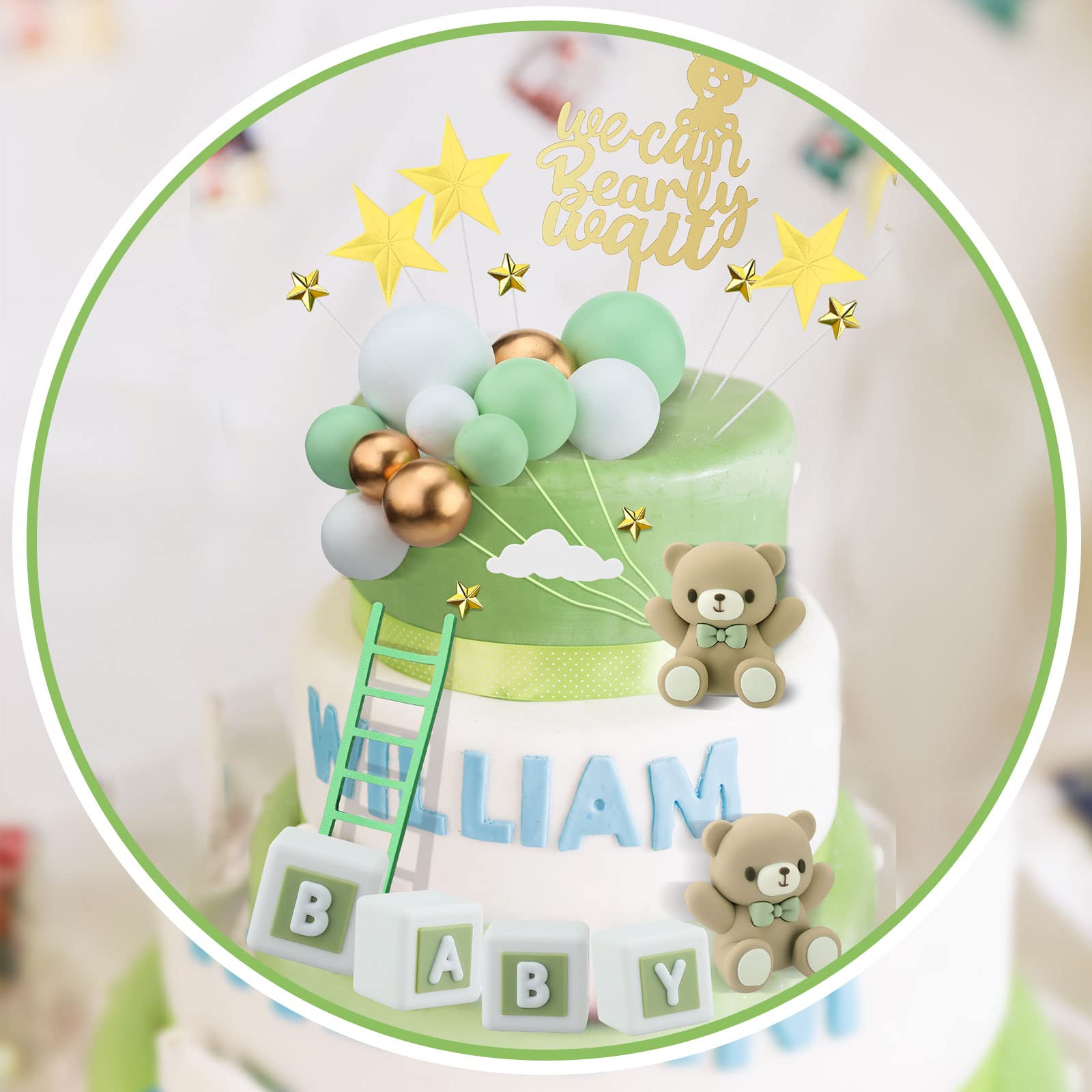 Yinder yellow ladder adds whimsy and height to cake displays.