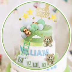 Yinder yellow ladder adds whimsy and height to cake displays.