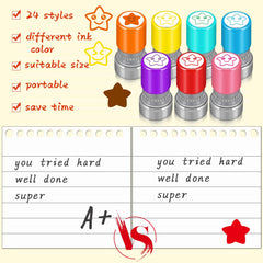 Yinder teacher stamps colorful eight colors stars for engaging student work