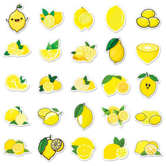 YINFENGKANHAI lemon stickers on laptop—easy peel, residue-free removal during study sessions.