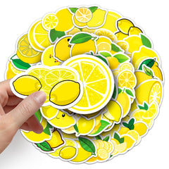 YINFENGKANHAI lemon stickers waterproof—durable vinyl ideal for outdoor use and travel.