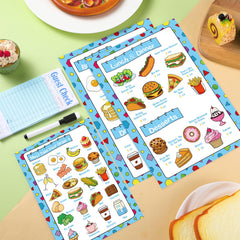 Yinkin comprehensive menu 8.35 x 5.98 inches designed for reusable play.