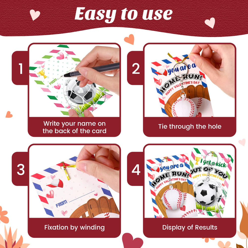 Yinkin Valentine sport keychain football; smooth PU surface, handy for keys and student rewards