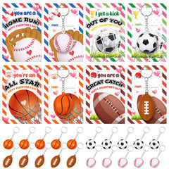 Yinkin Valentine sport keychain soccer ball; durable, lightweight, ideal for backpacks and classroom gifts