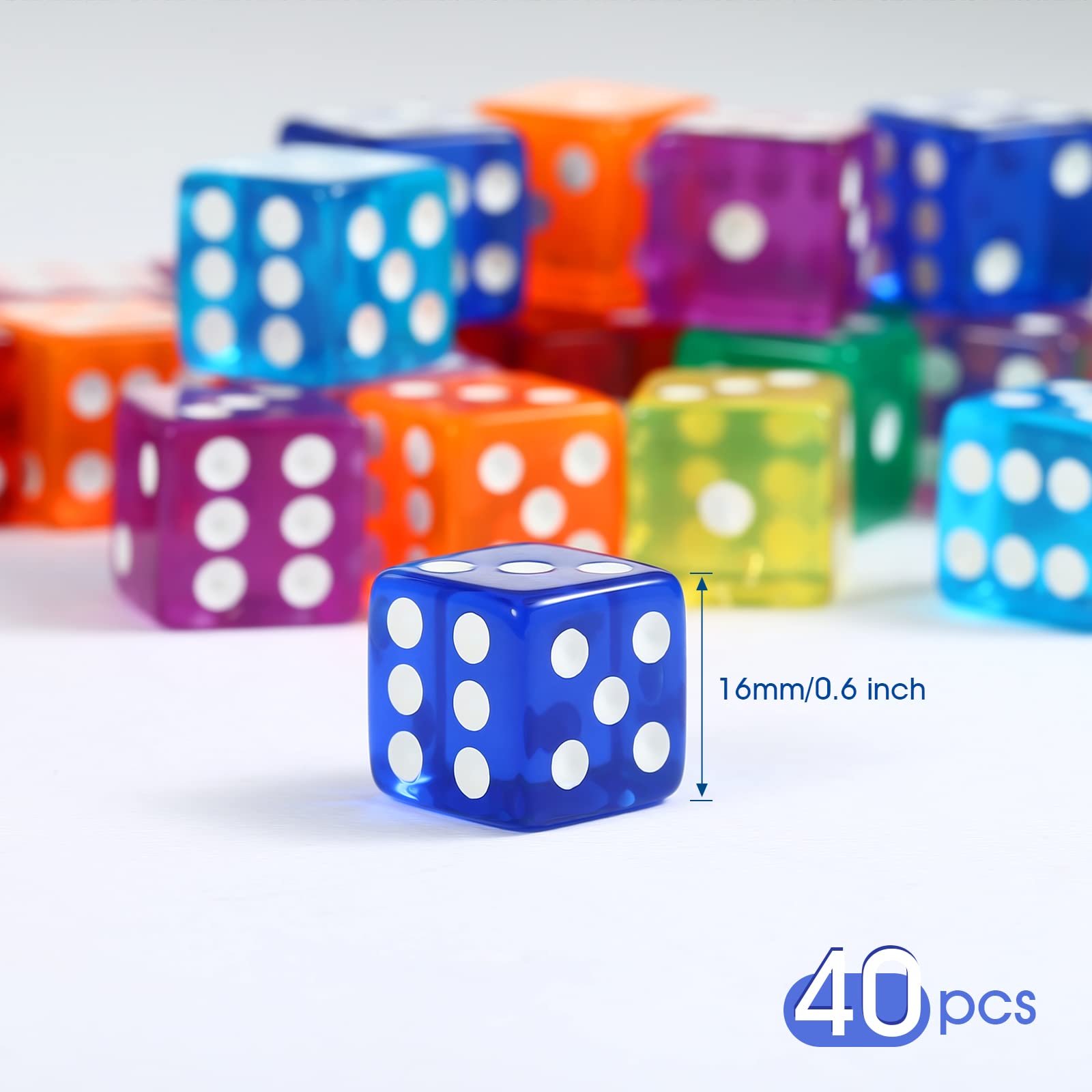 Yinsun square dice with easy-roll edges for classroom use.