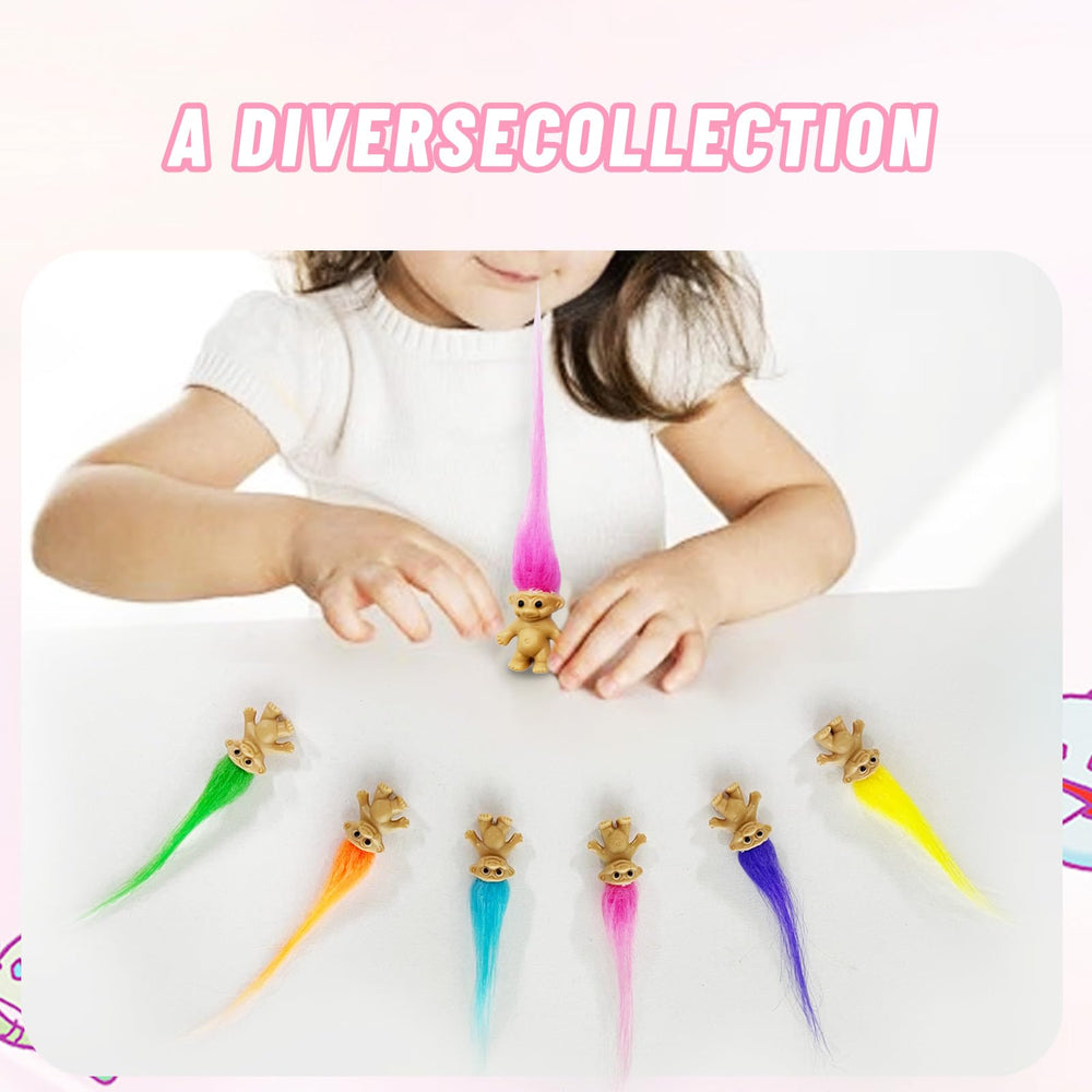 Yintlilocn troll dolls cake toppers ready for decorating crafts