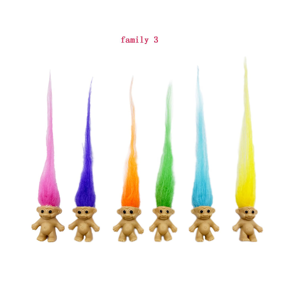 Yintlilocn PVC Troll Dolls non-toxic materials for kids crafts.