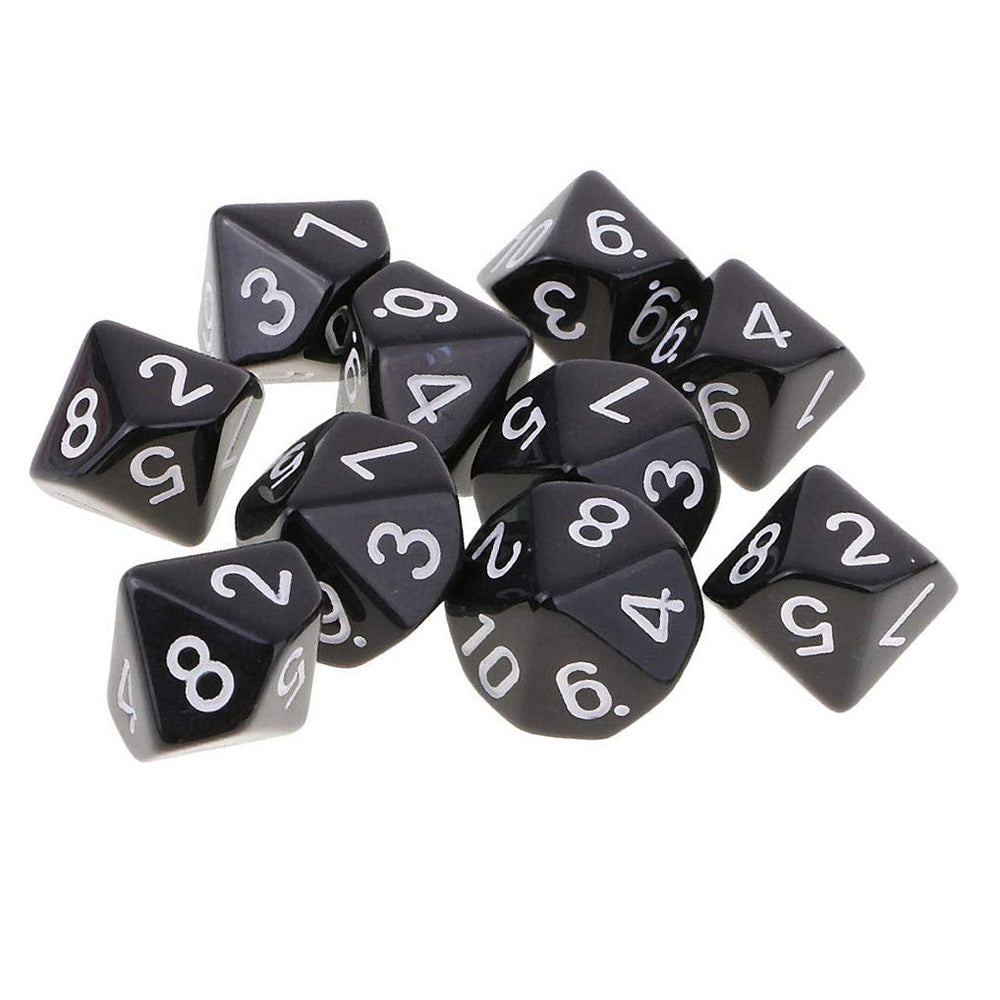 Yiotfandoll ten-die set with black bag for portable games