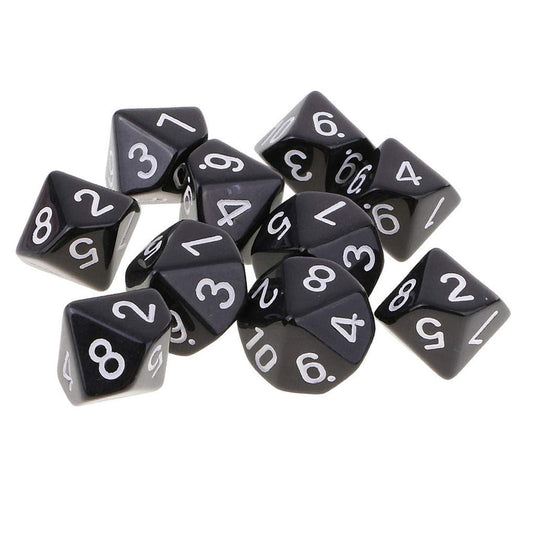 Yiotfandoll ten-die set with black bag for portable games