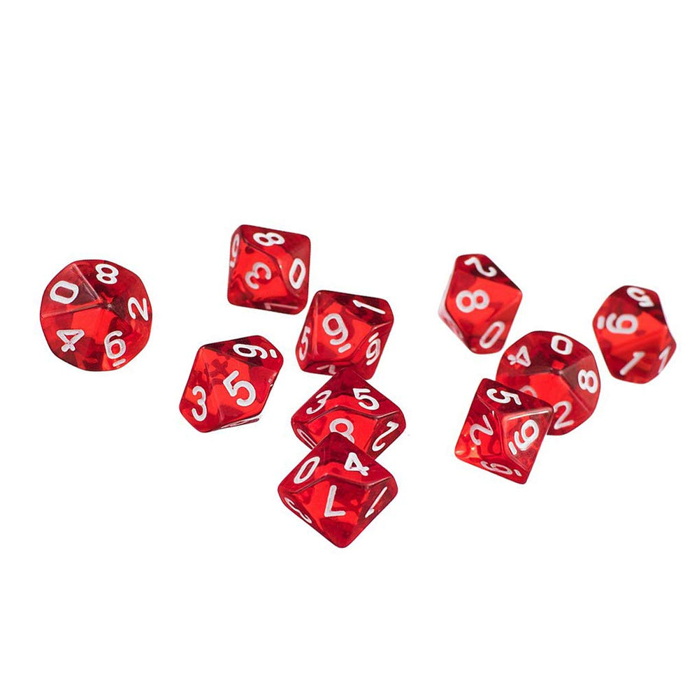 Yiotfandoll red D10 dice for dramatic moments and standout results