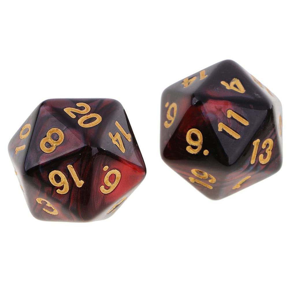 Acrylic Yiotfandoll D20 dice provide durable, smooth rolls.