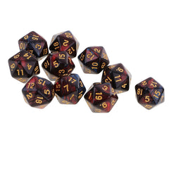 Yiotfandoll D20 dice among accessories for MTG and RPG battles.