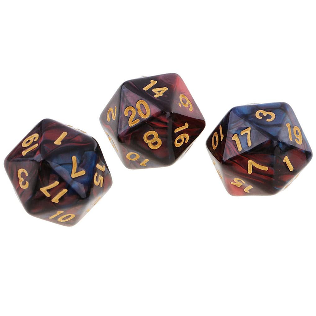Compact 20mm Yiotfandoll D20 dice for on-the-go gaming.