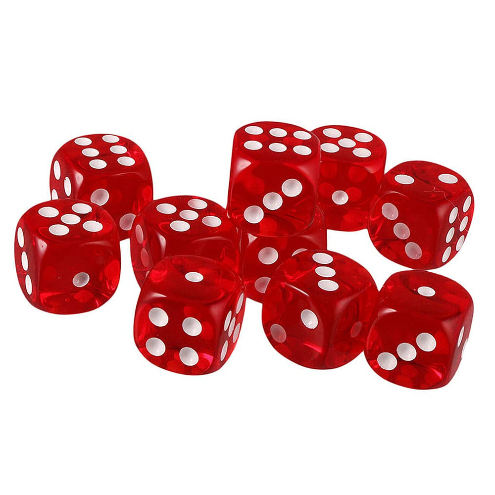 Yiotfandoll D6 dice side view highlighting durable acrylic construction.