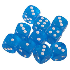 Yiotfandoll D6 dice on a tabletop ready for MTG or DND games.