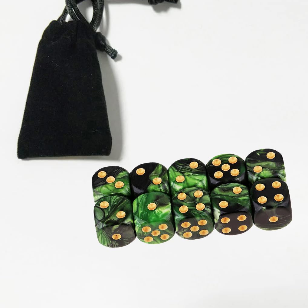 Yiotfandoll polyhedral D6 set enhances roleplaying and strategy.