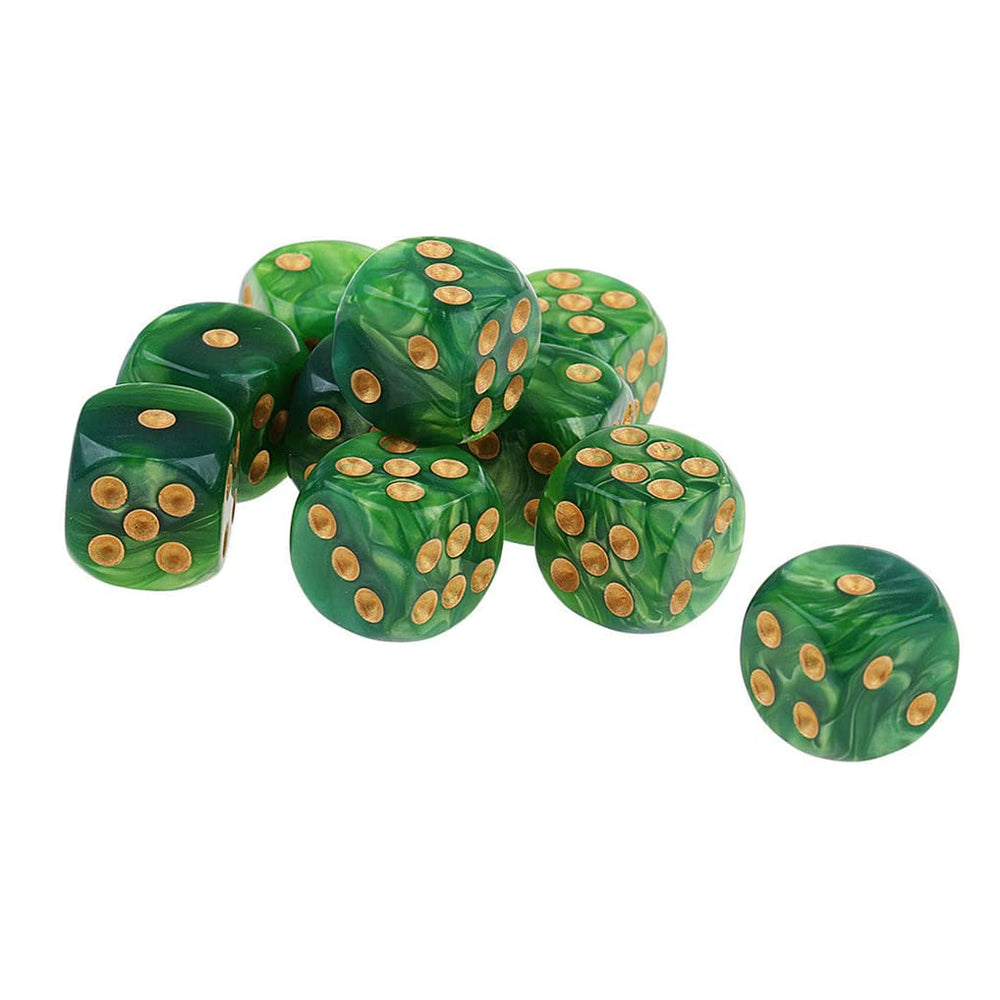Yiotfandoll polyhedral D6 dice cluster, vibrant colors for quick selection