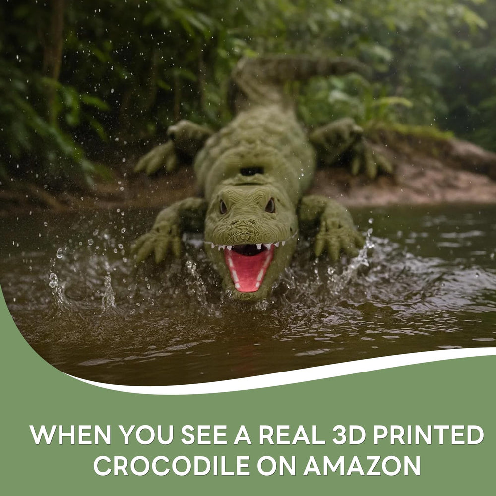 Yipintang alligator with signature broad snout for realistic display