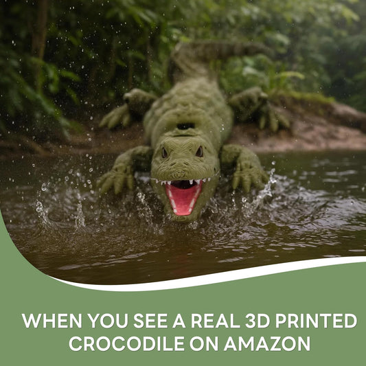 Yipintang alligator with signature broad snout for realistic display