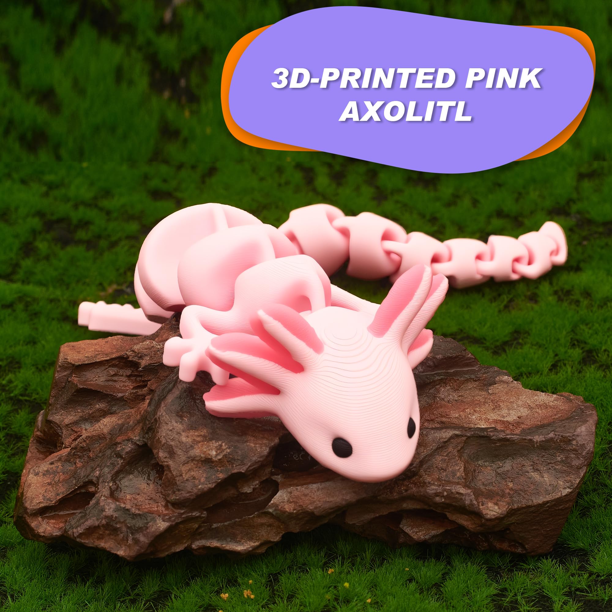 Yipintang axolotl curved-body silhouette offers a friendly, elegant charm.