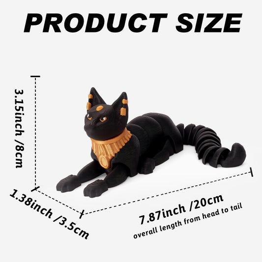Yipintang Egyptian Mau Cat front view highlighting articulated limbs and tail