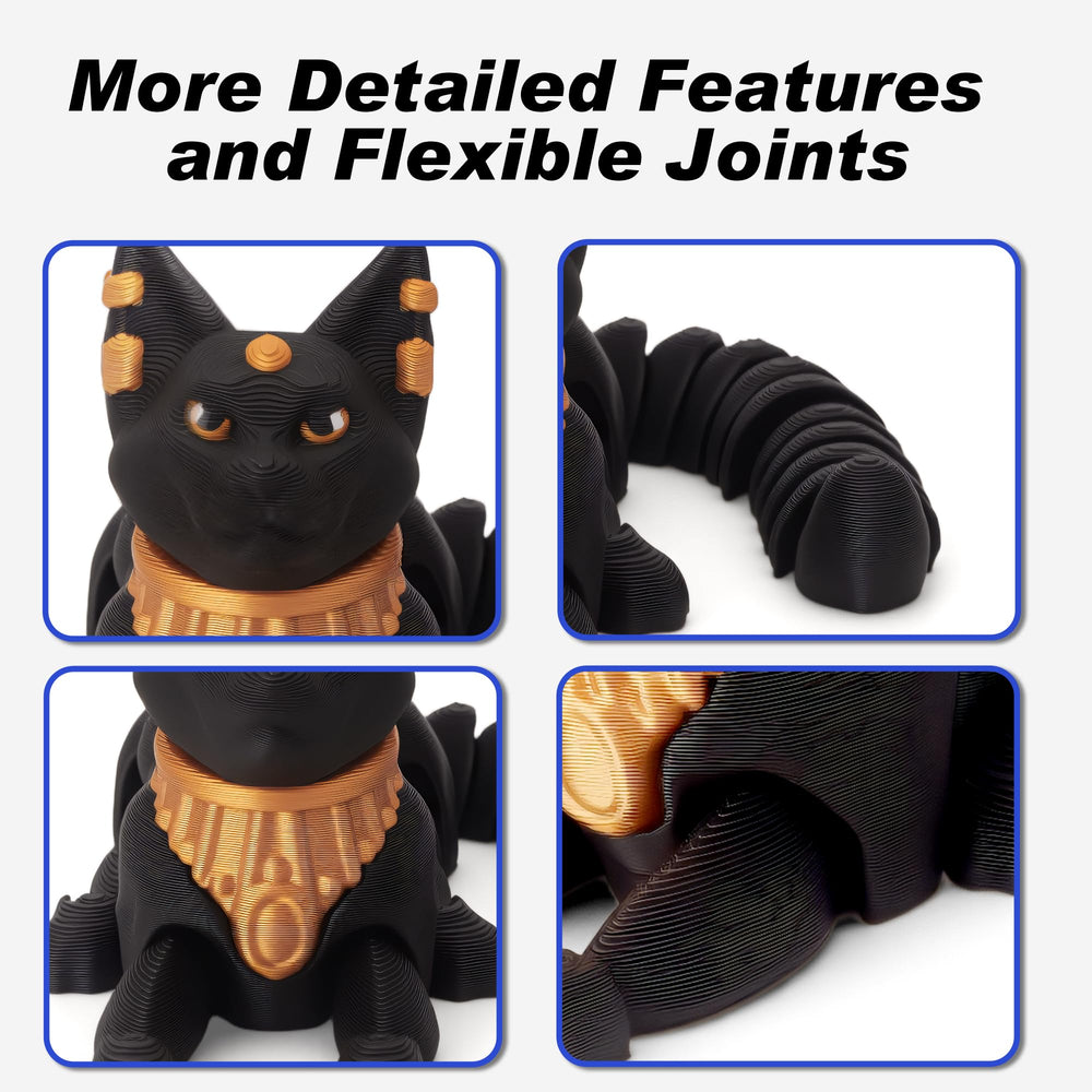 Yipintang Egyptian Mau Cat flexible limbs for posing and gentle fidgeting