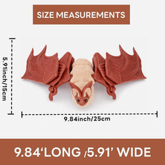 Yipintang Giant Bat with poseable body for interactive posing