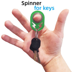 YIPUKIYI keychain spinner alloy material emphasizing durability and lightweight feel