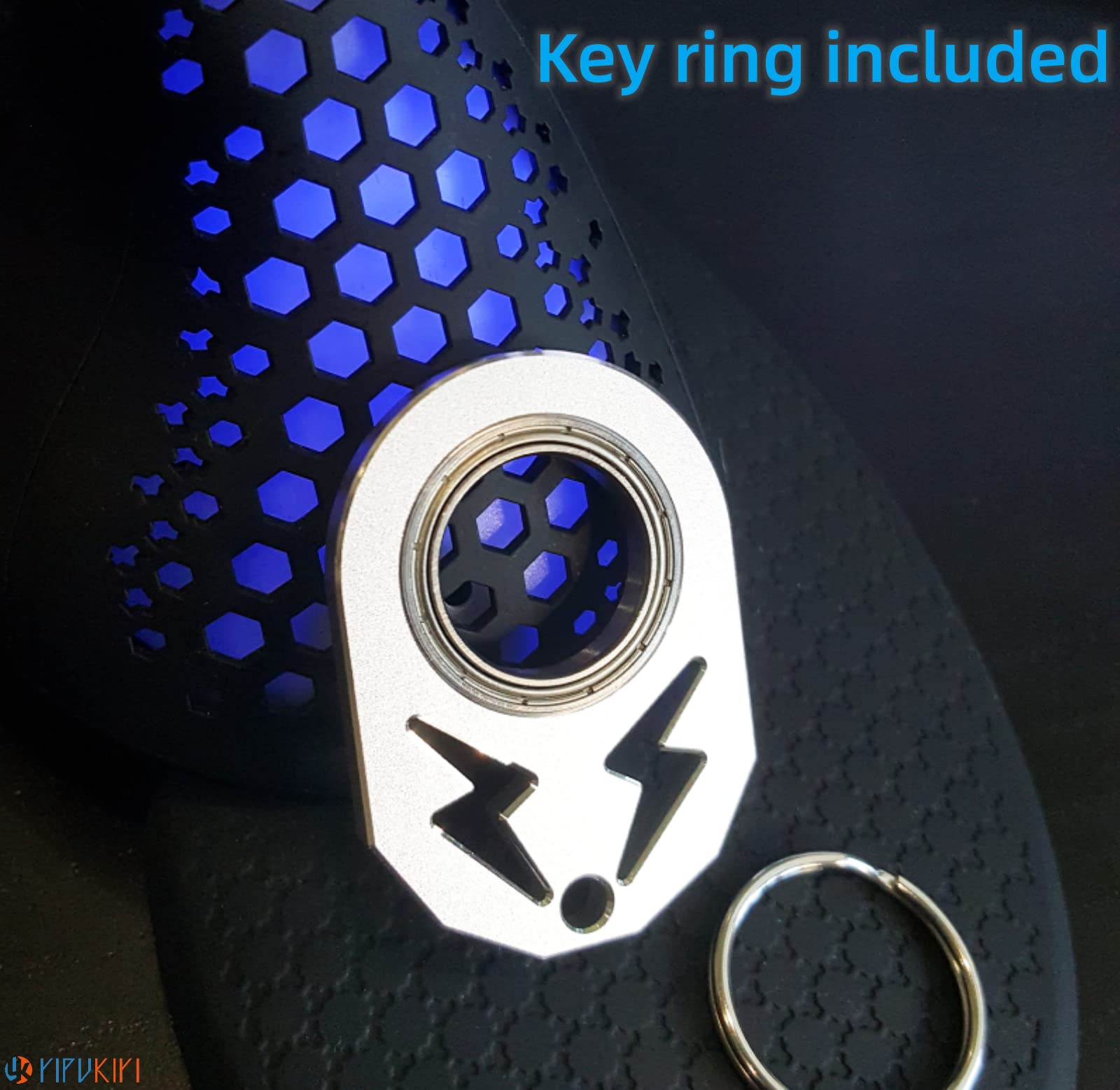 YIPUKIYI keychain spinner stress-relief potential for moments of concentration