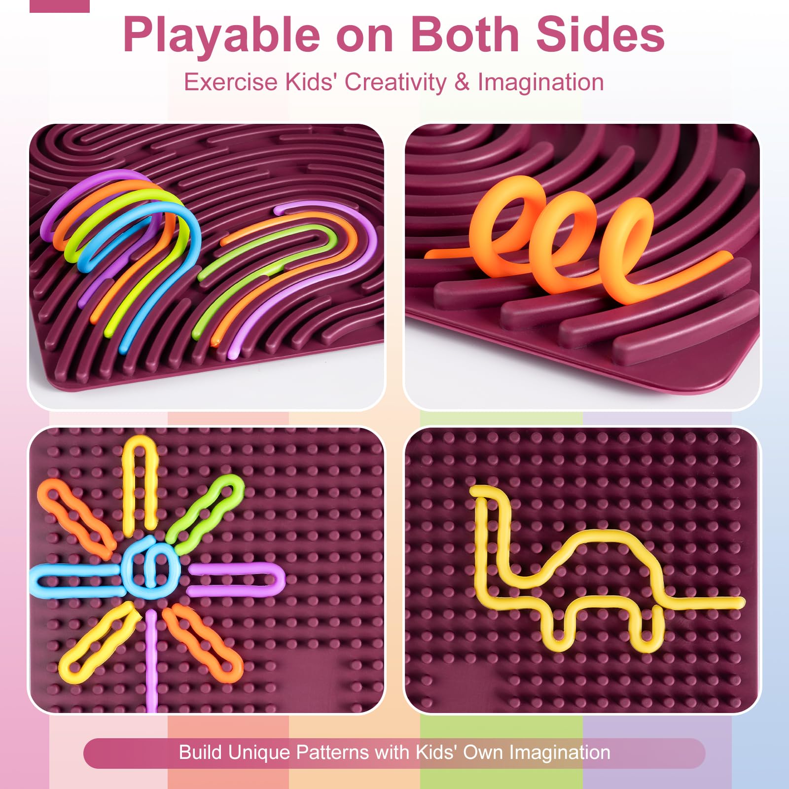 Yisryerow creative patterns push peel shows open-ended shape exploration.