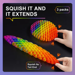 Yisryerow Fidget Worm Blue: tactile toy improves concentration during tasks.