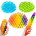Yisryerow Fidget Worm Rainbow: portable stress relief for focus and play.