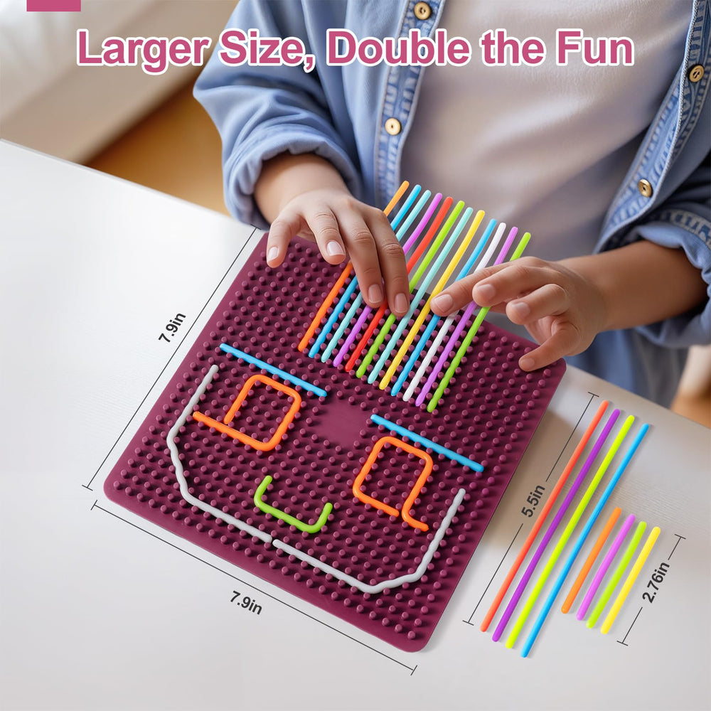 Yisryerow silent fidget board double-sided presents quiet sensory options for travel.