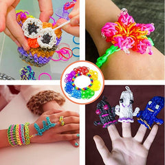 YITOHOP loom bands kit gift-ready packaging with colorful components and charms.
