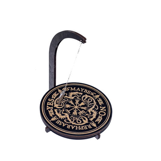 YIVFOX pendulum stand magnet front view showing a stable base for sessions