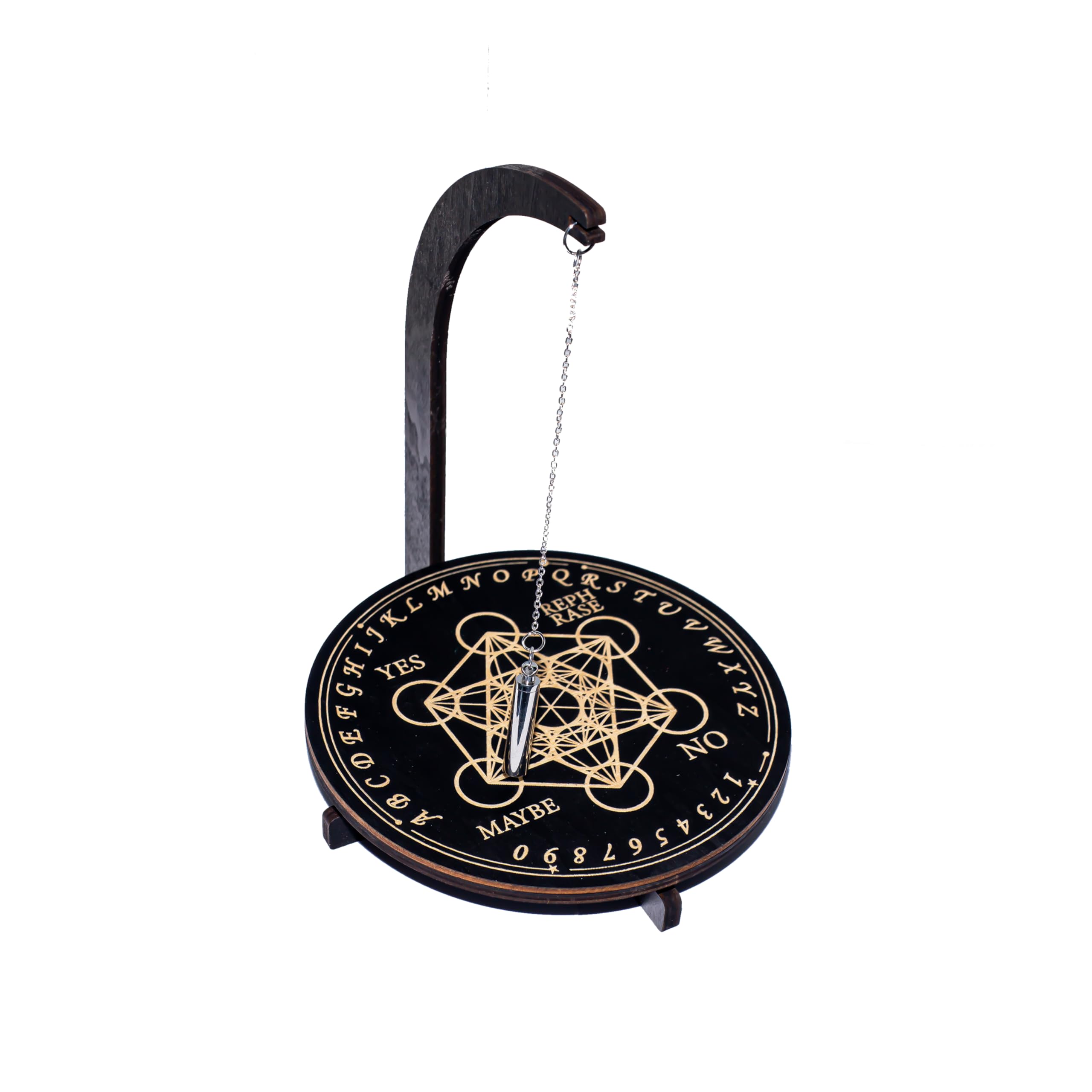 YIVFOX pendulum stand with magnetic pattern 1 aids focused reflection and pattern exploration.