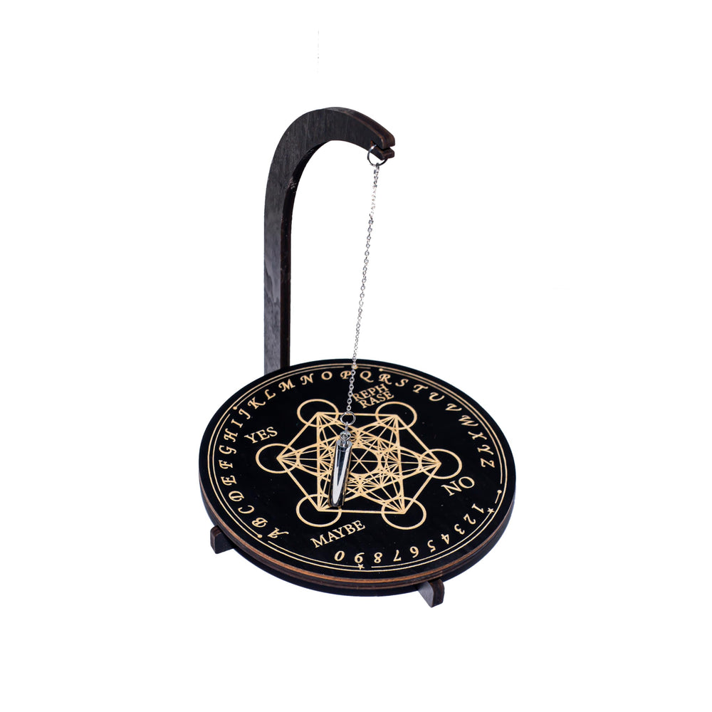 YIVFOX pendulum stand with magnetic pattern 1 aids focused reflection and pattern exploration.
